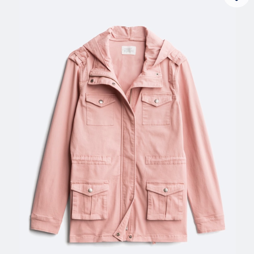 Market & Spruce Blush Utility Jacket